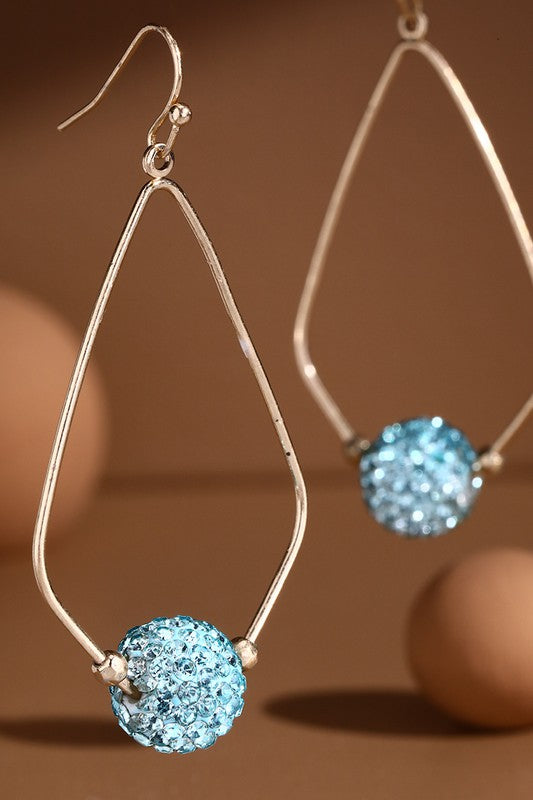 Teardrop dangle earrings image 0