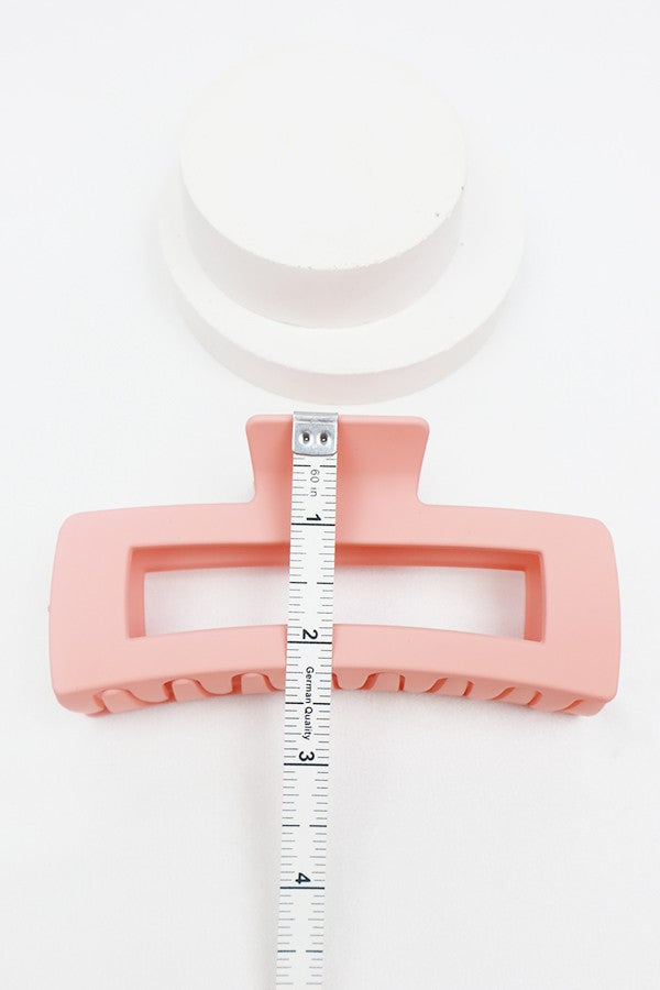 Matte jumbo cut out rectangular hair claw set image 5