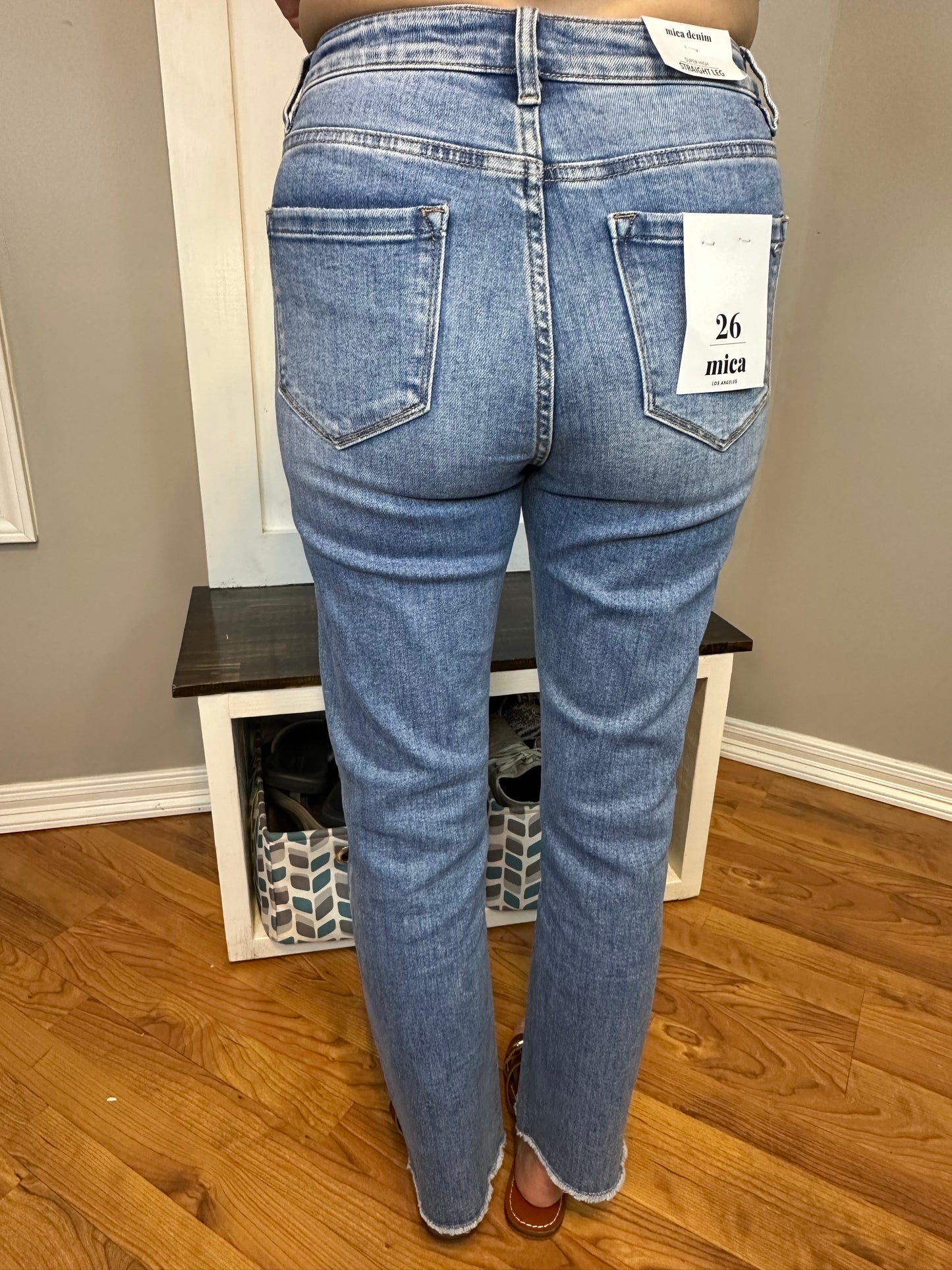 Mica high righ rise straight leg jeans