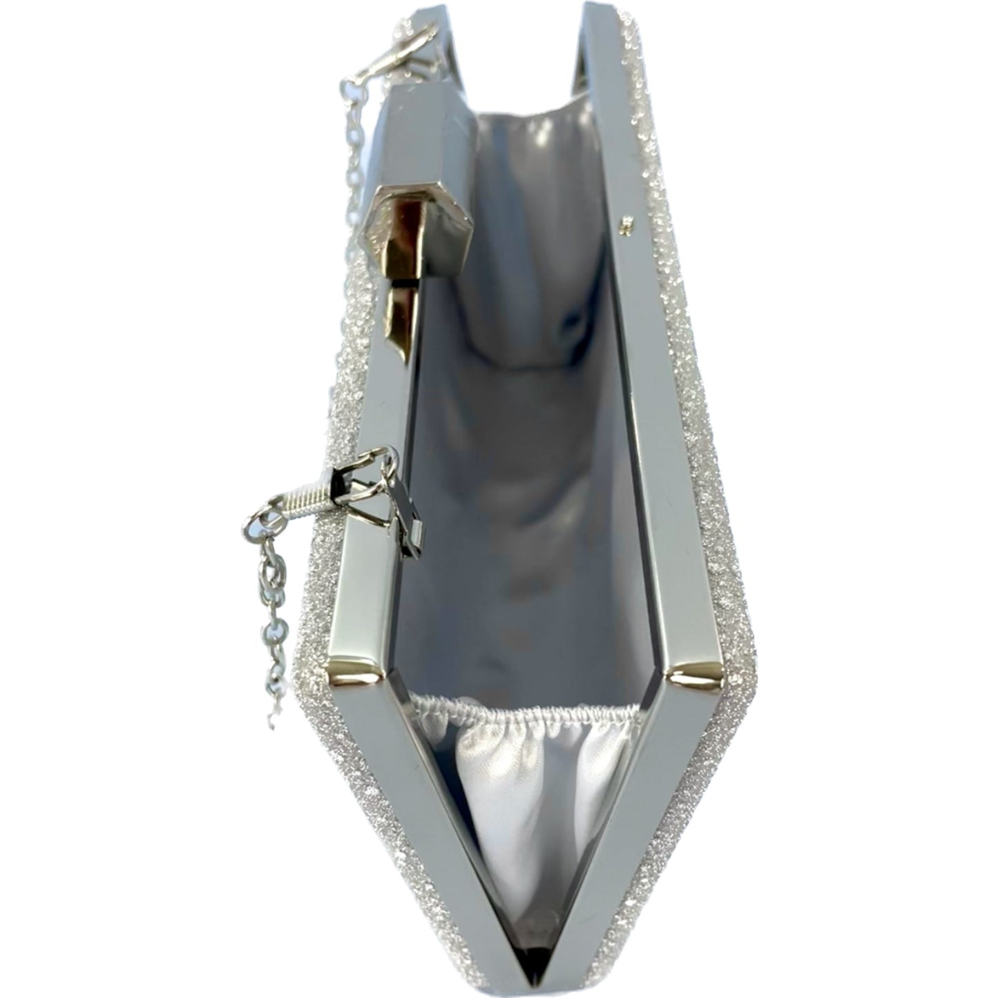 Glitter sparkle evening clutch bag image 1