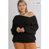 Dolman Sleeve Sweater with an Asymmetrical Neckline image 0