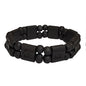 Black wooden two row bracelet.   image 0