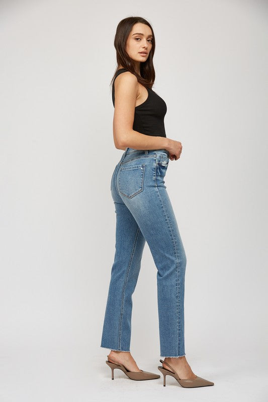 Mica high righ rise straight leg jeans image 2