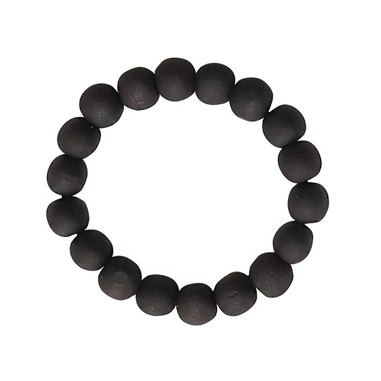 Black wooden ball bracelet  image 0
