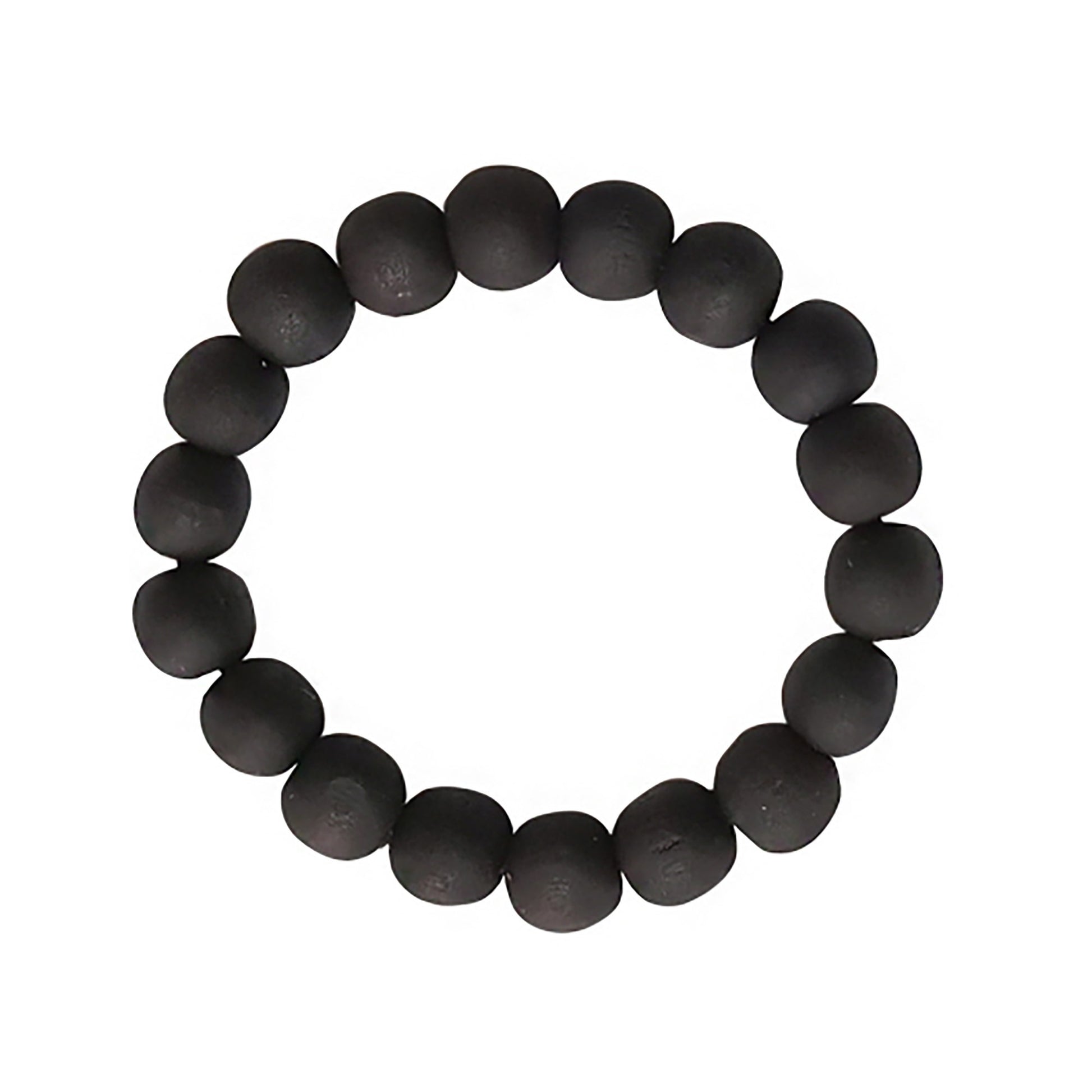 Black wooden ball bracelet  image 0