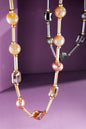 Nude mixed bead necklace image 0