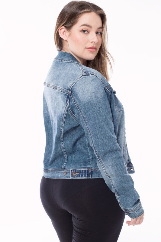 Casual vintage medium jean jacket image 4