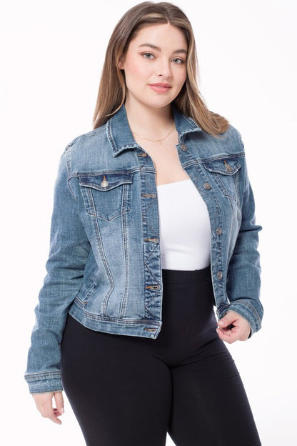 Casual vintage medium jean jacket image 3
