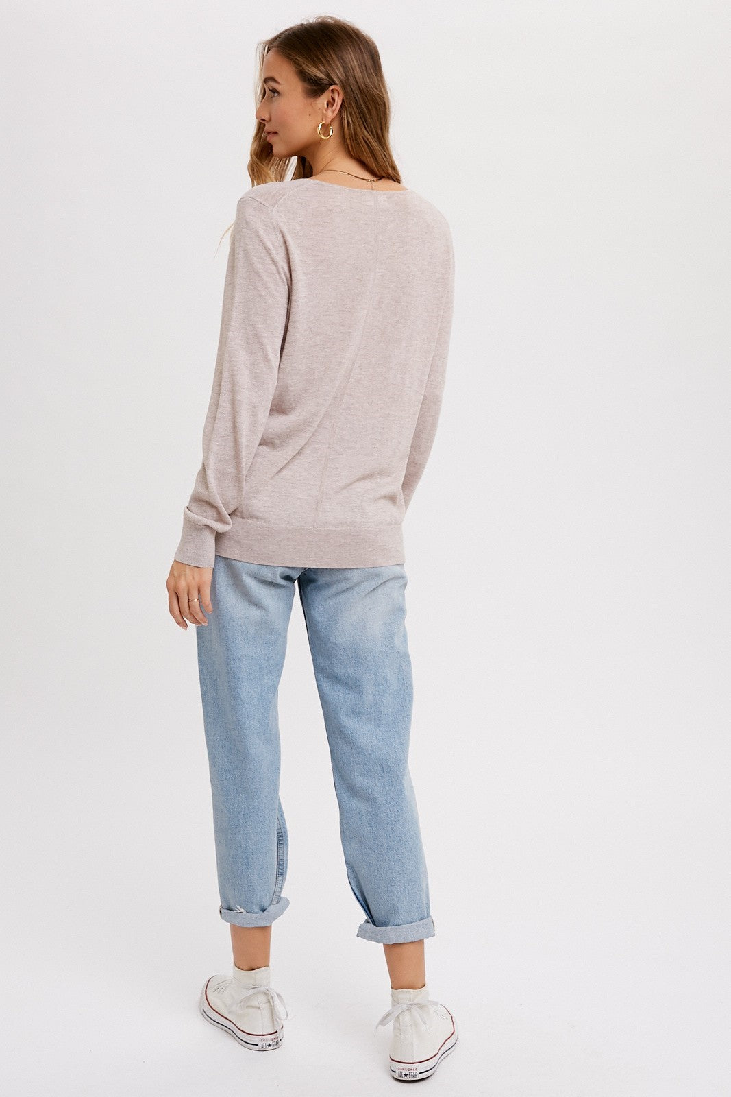 Classic Essential V Neck Pullover image 2