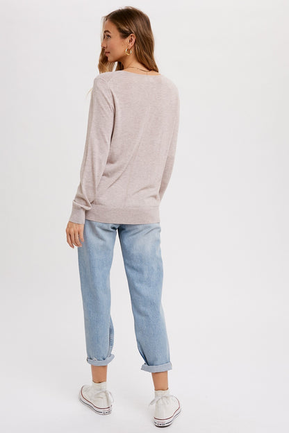 Classic Essential V Neck Pullover image 2