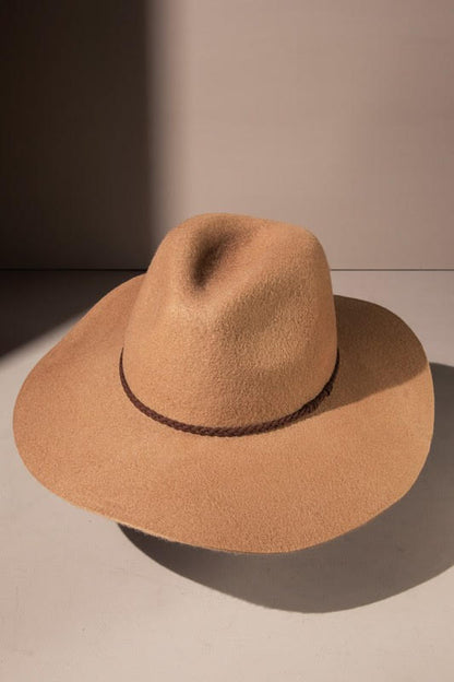 100 percent Wool Wide Brim Panama Hat image 3