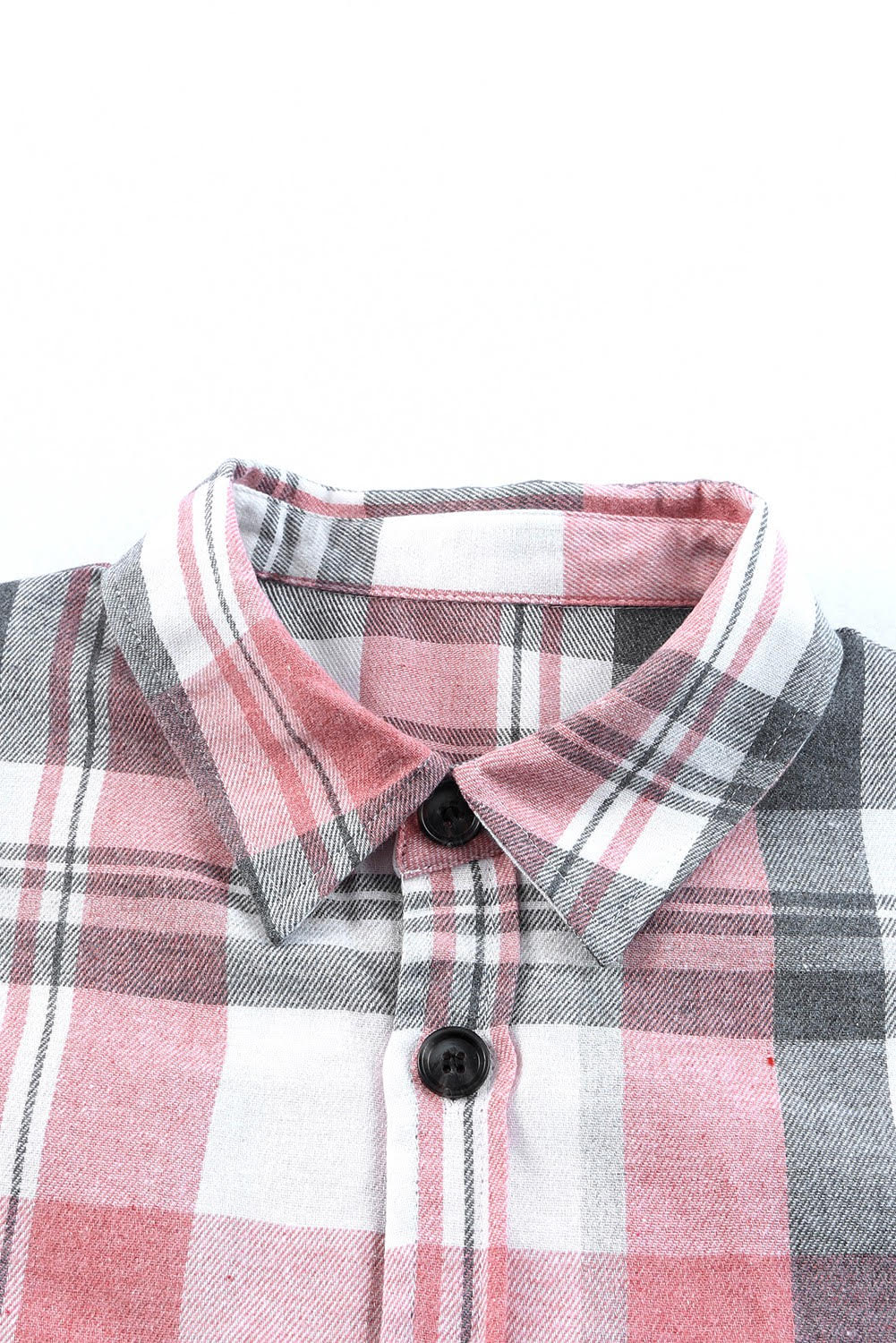 Pink Plaid Button Up Patch Pocket Shirt image 4