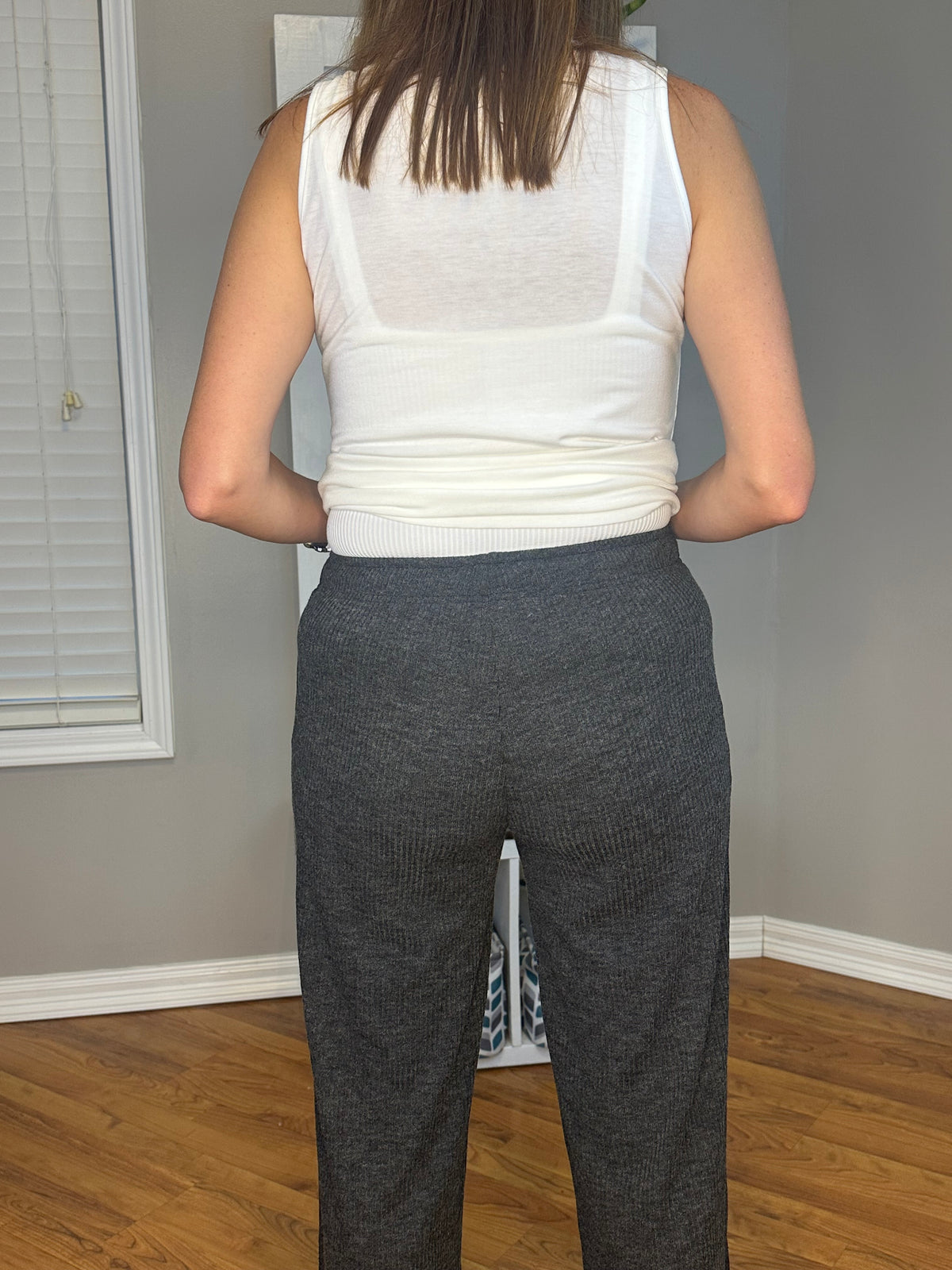 Zenana Ribbed Drawstring Lounge Pants