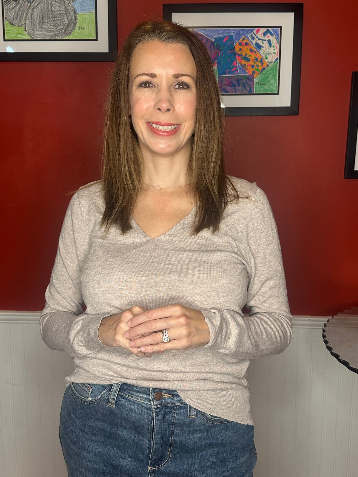 Classic Essential V Neck Pullover