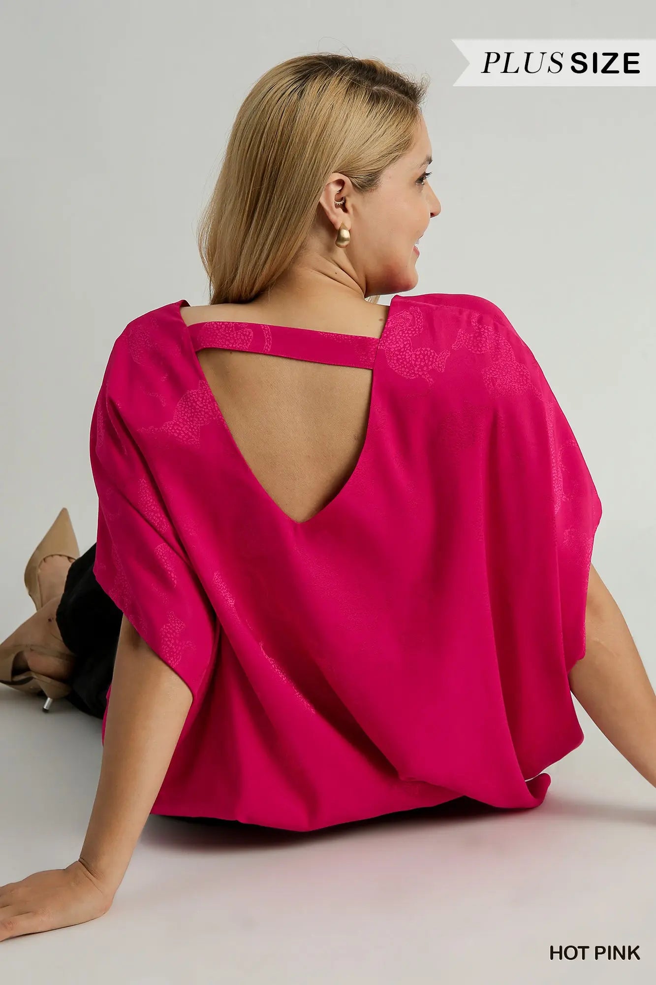 Satin V-Neck Top