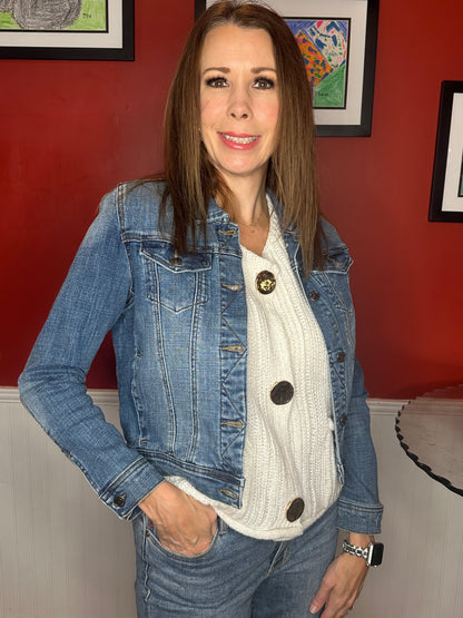 Casual vintage medium jean jacket