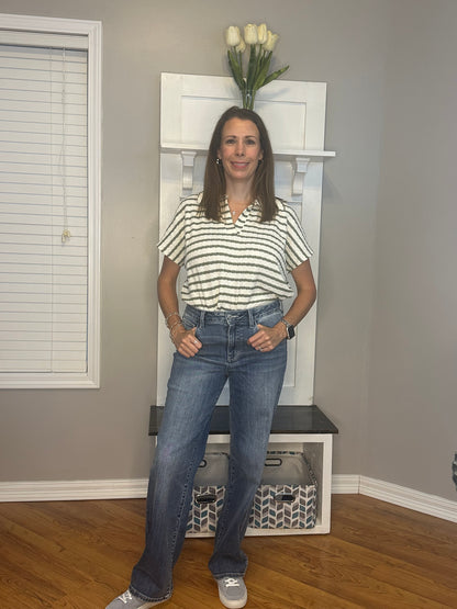 Judy Blue Mid Rise 90s Straight Jeans