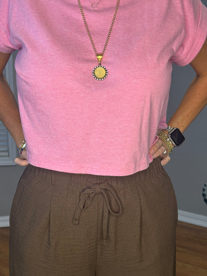 Zenana Woven Airflow Drawstring Pants