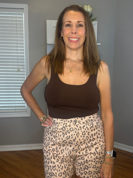 Zenana Double Layered Double Scoop Tank Top