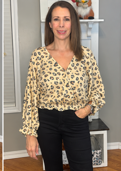Leopard Print Crop Top