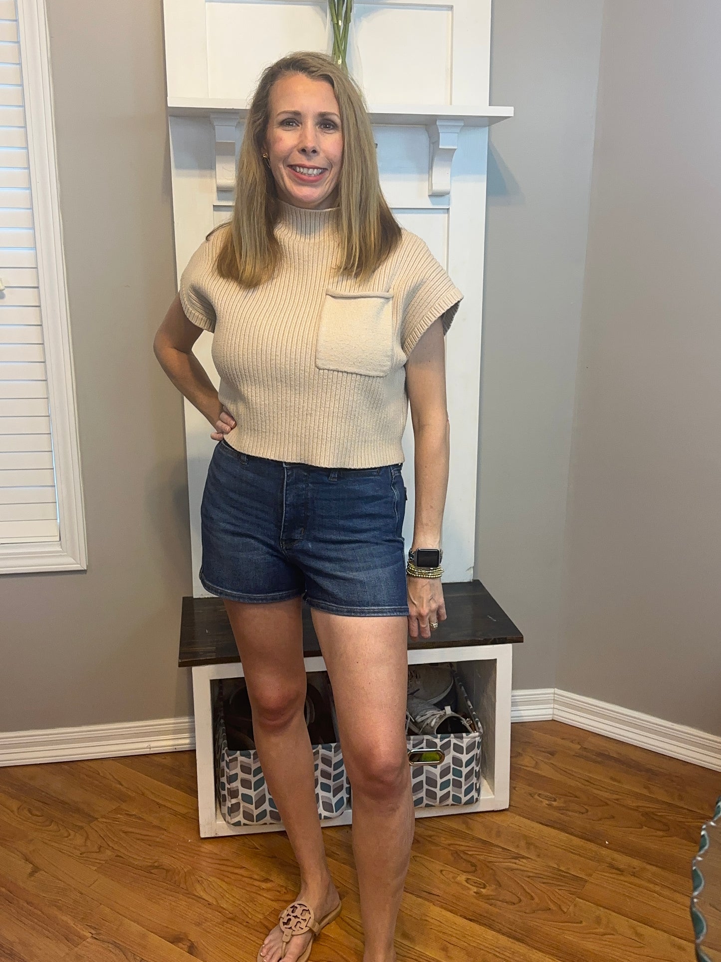Judy Blue High Waist Tummy Control Slim Shorts