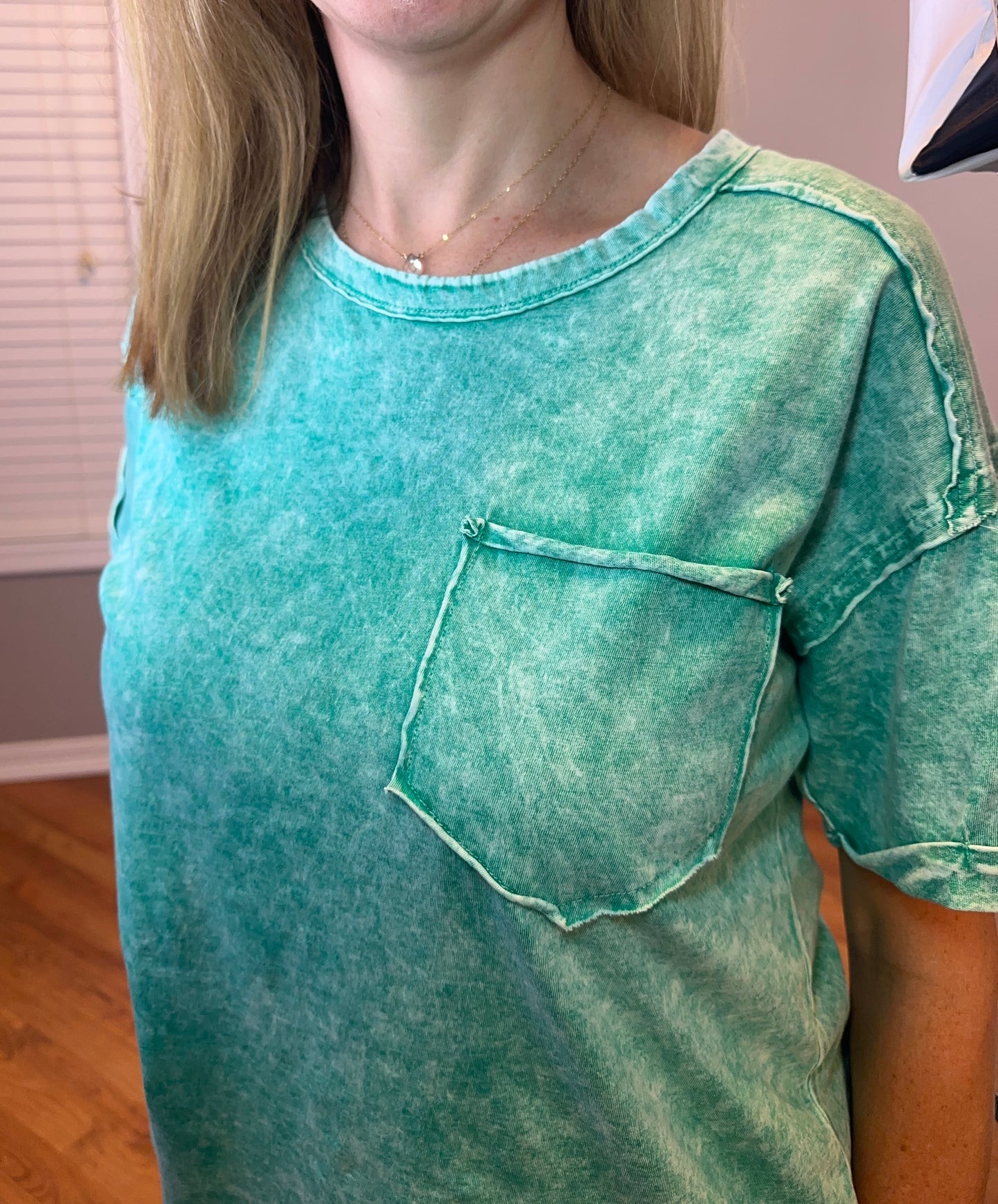 Zenana Halo Washed Relaxed Fit Tee