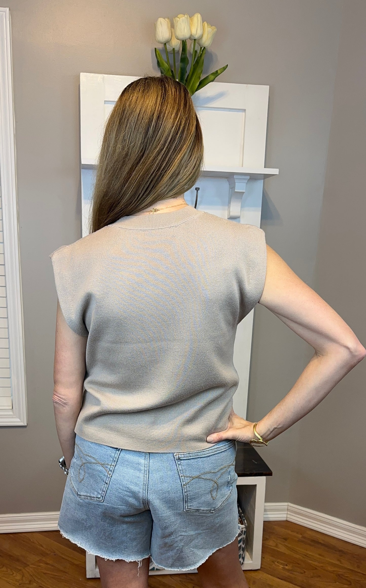 Zenana Round Neck Viscose Sweater Vest