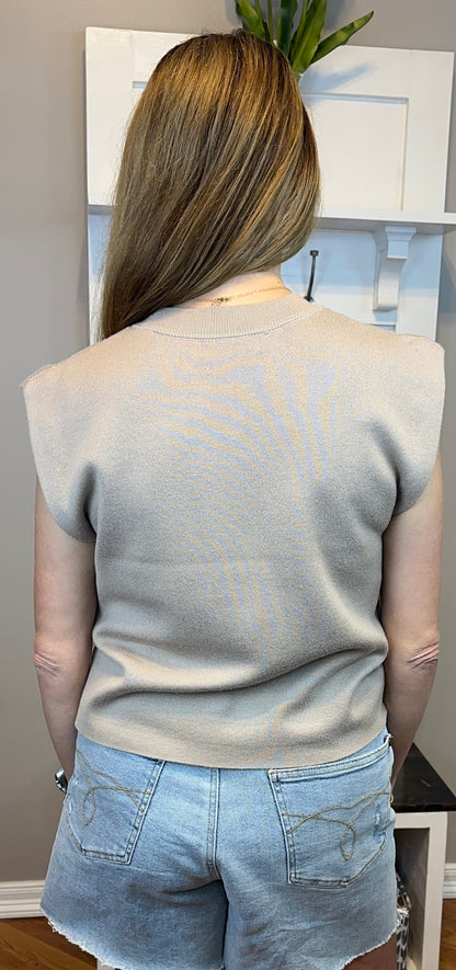 Zenana Round Neck Viscose Sweater Vest