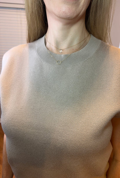 Zenana Round Neck Viscose Sweater Vest