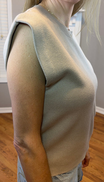 Zenana Round Neck Viscose Sweater Vest