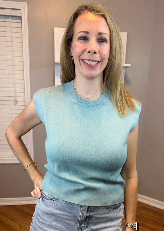 Zenana Round Neck Viscose Sweater Vest