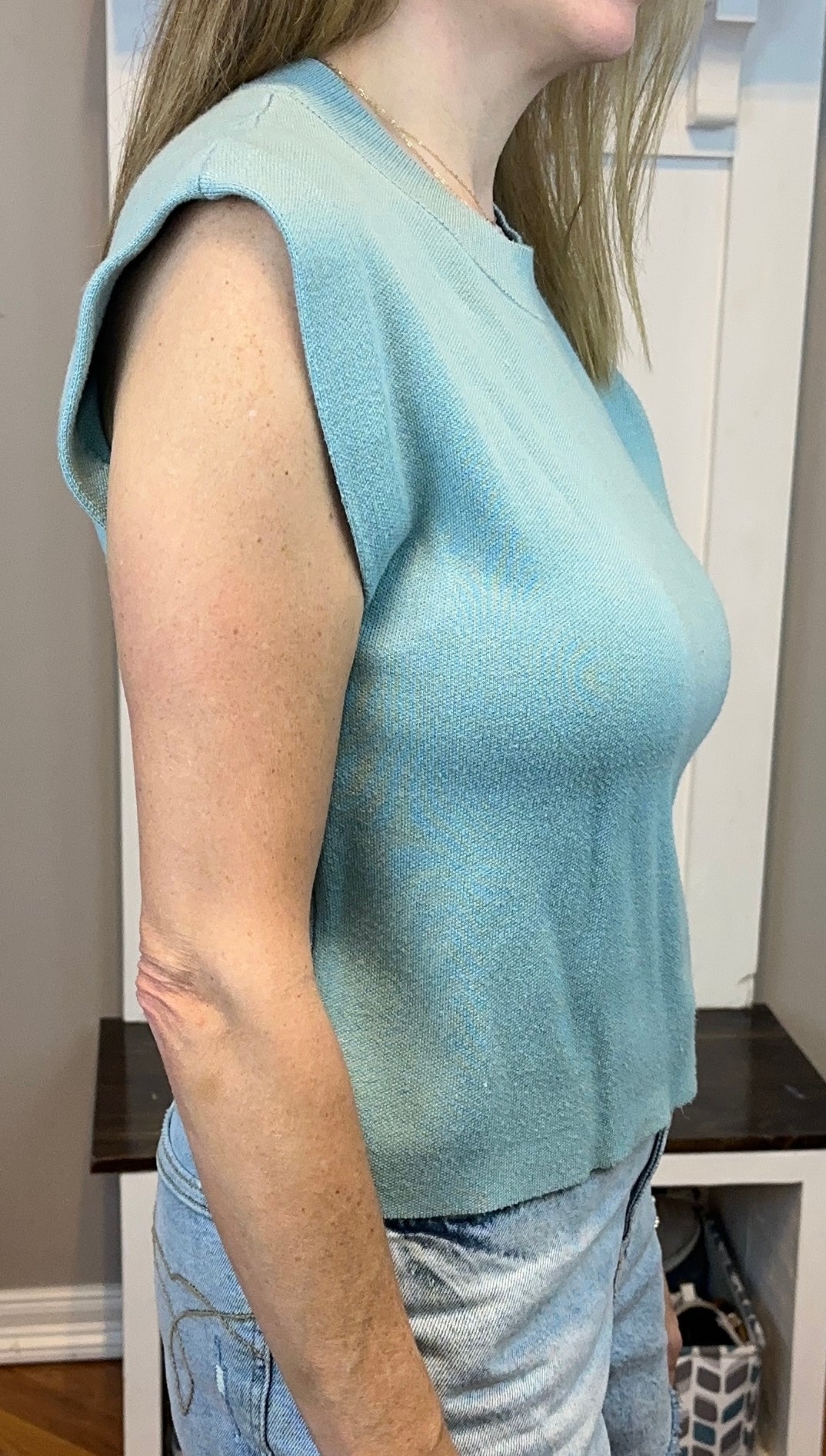 Zenana Round Neck Viscose Sweater Vest