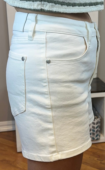Judy Blue Full Size High-Waisted Slim Short Plus Size