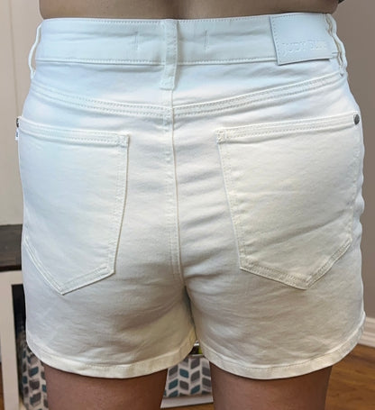 Judy Blue Full Size High-Waisted Slim Short Plus Size