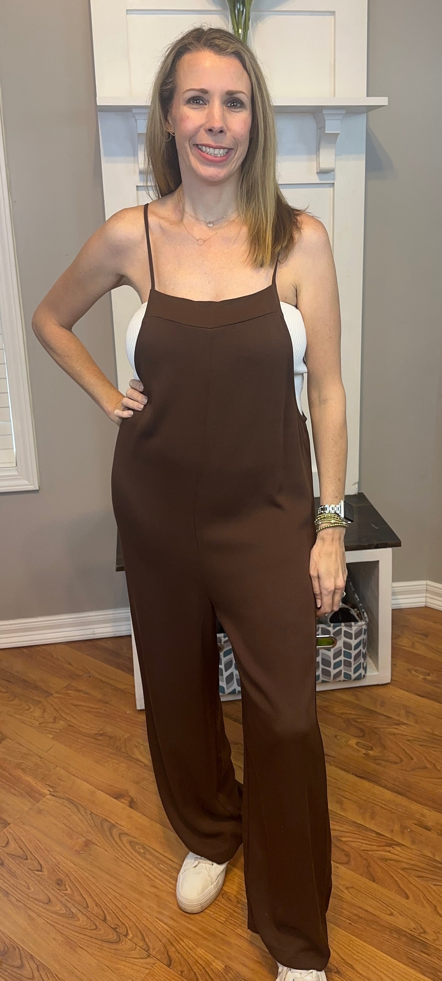 Zenana Rayon Woven Wide Leg Jumpsuit