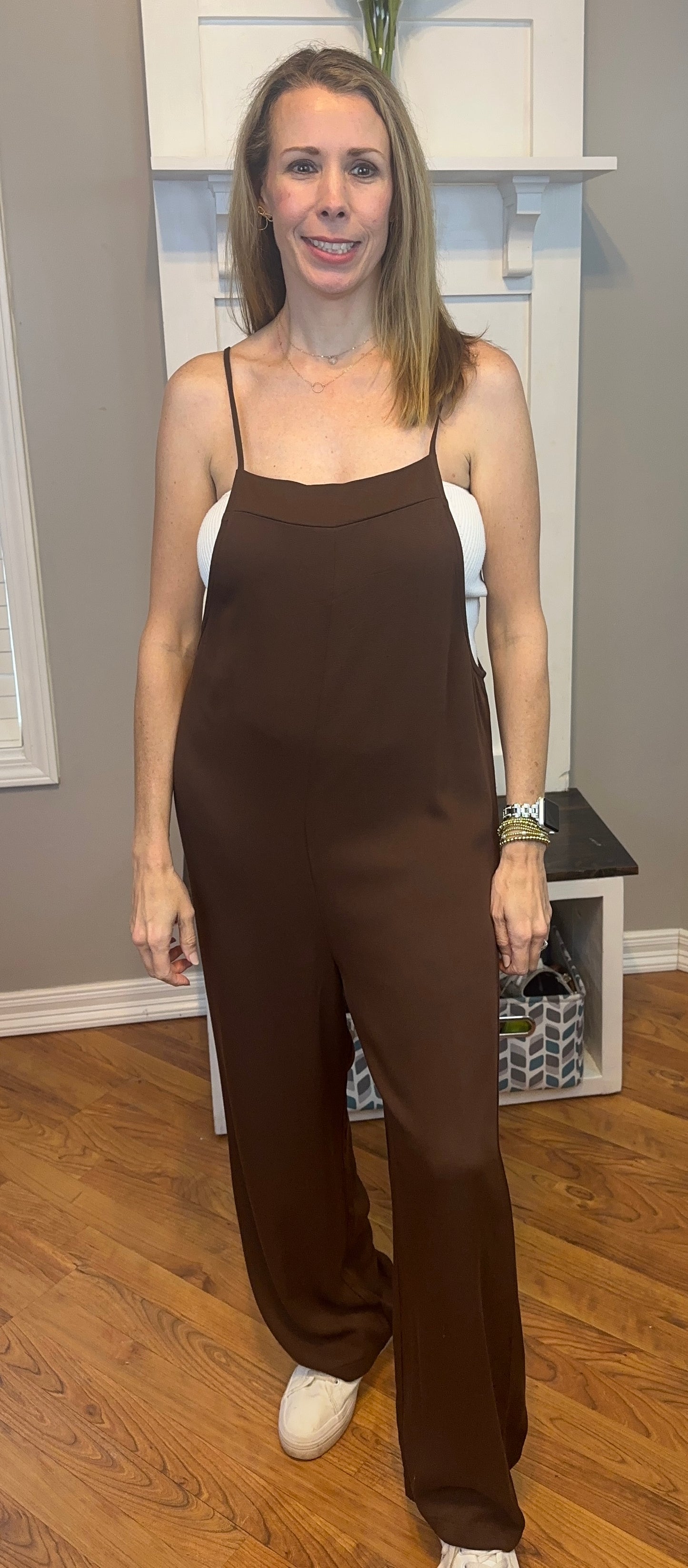 Zenana Rayon Woven Wide Leg Jumpsuit