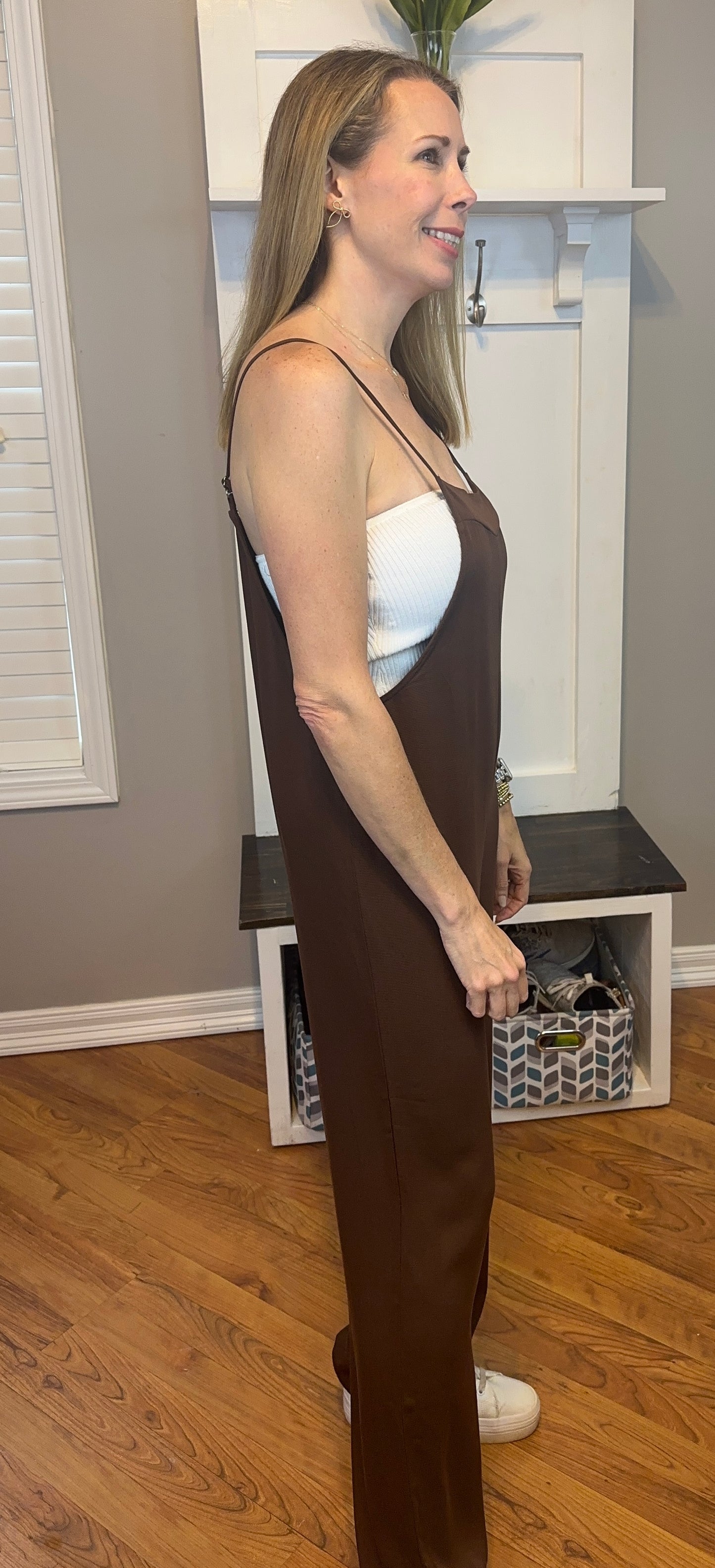 Zenana Rayon Woven Wide Leg Jumpsuit