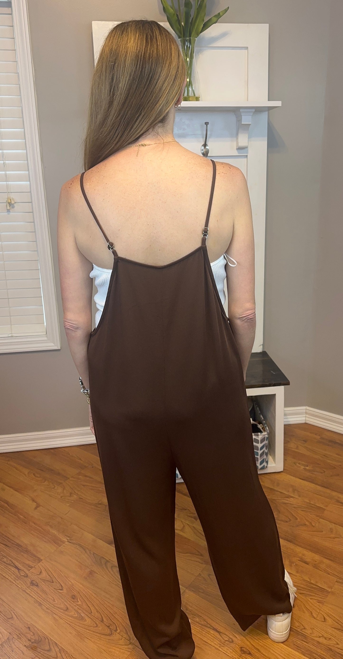Zenana Rayon Woven Wide Leg Jumpsuit
