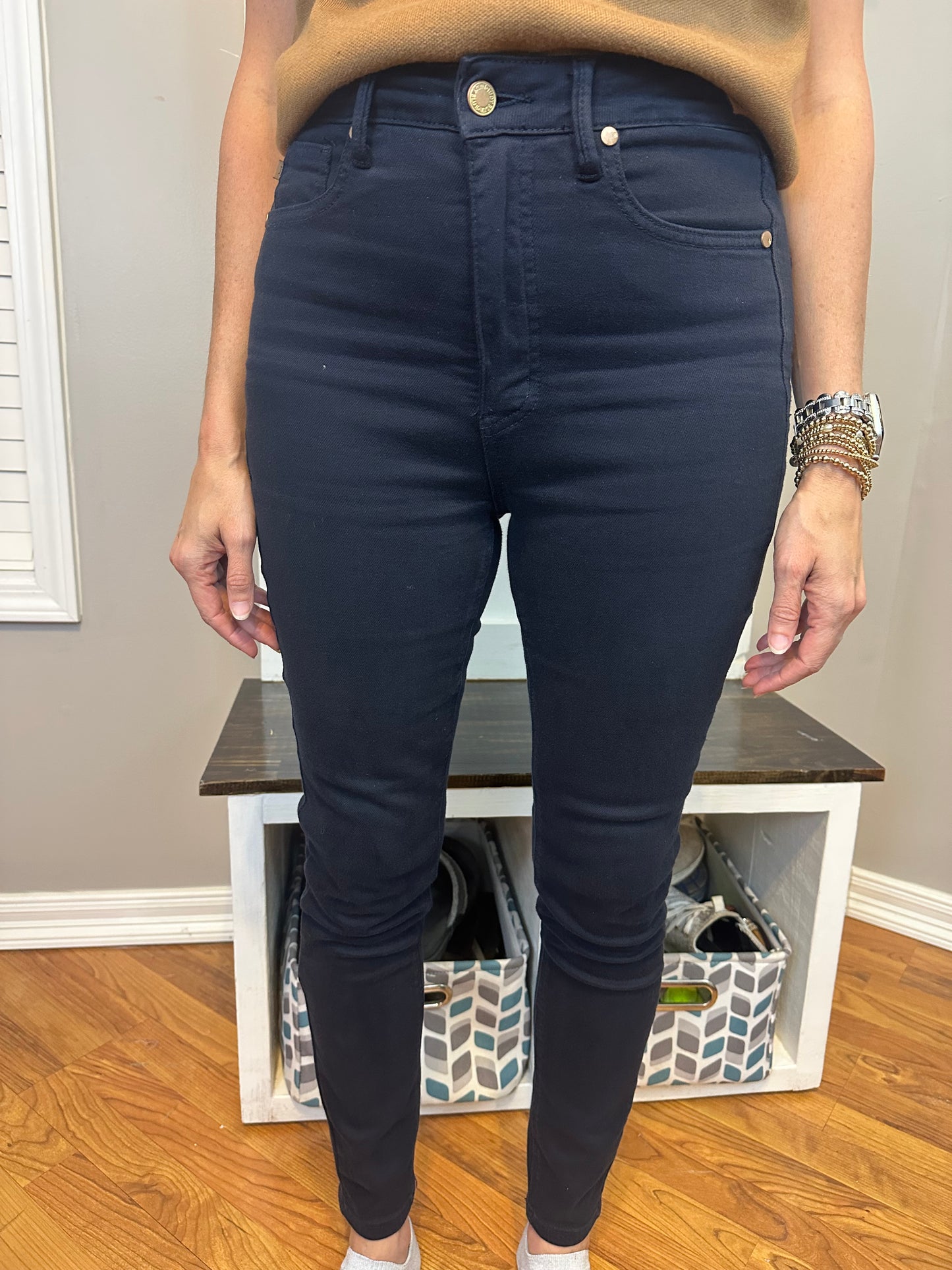 Judy Blue Full Size Garment Dyed Tummy Control Skinny Jeans