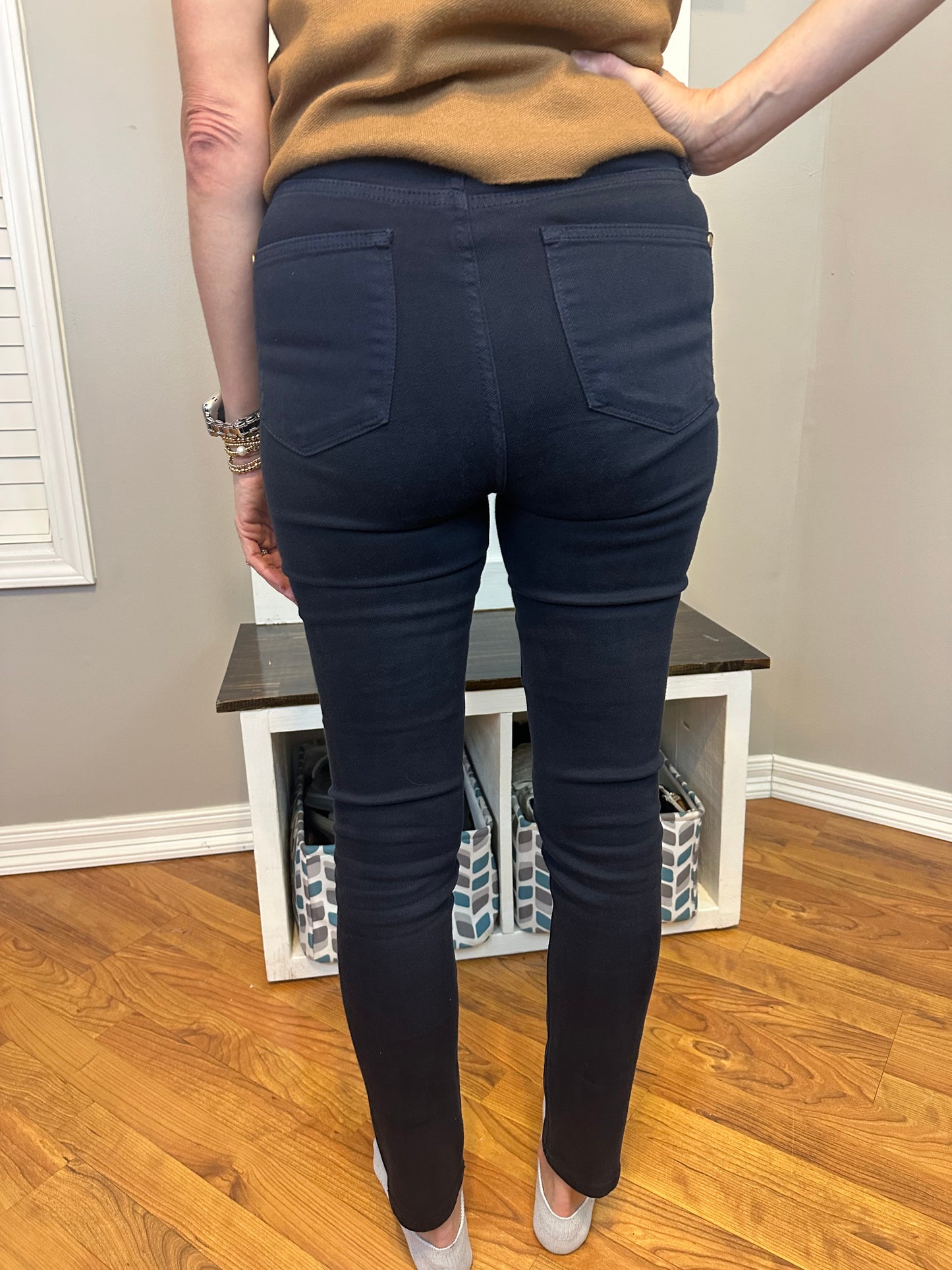 Judy Blue Full Size Garment Dyed Tummy Control Skinny Jeans