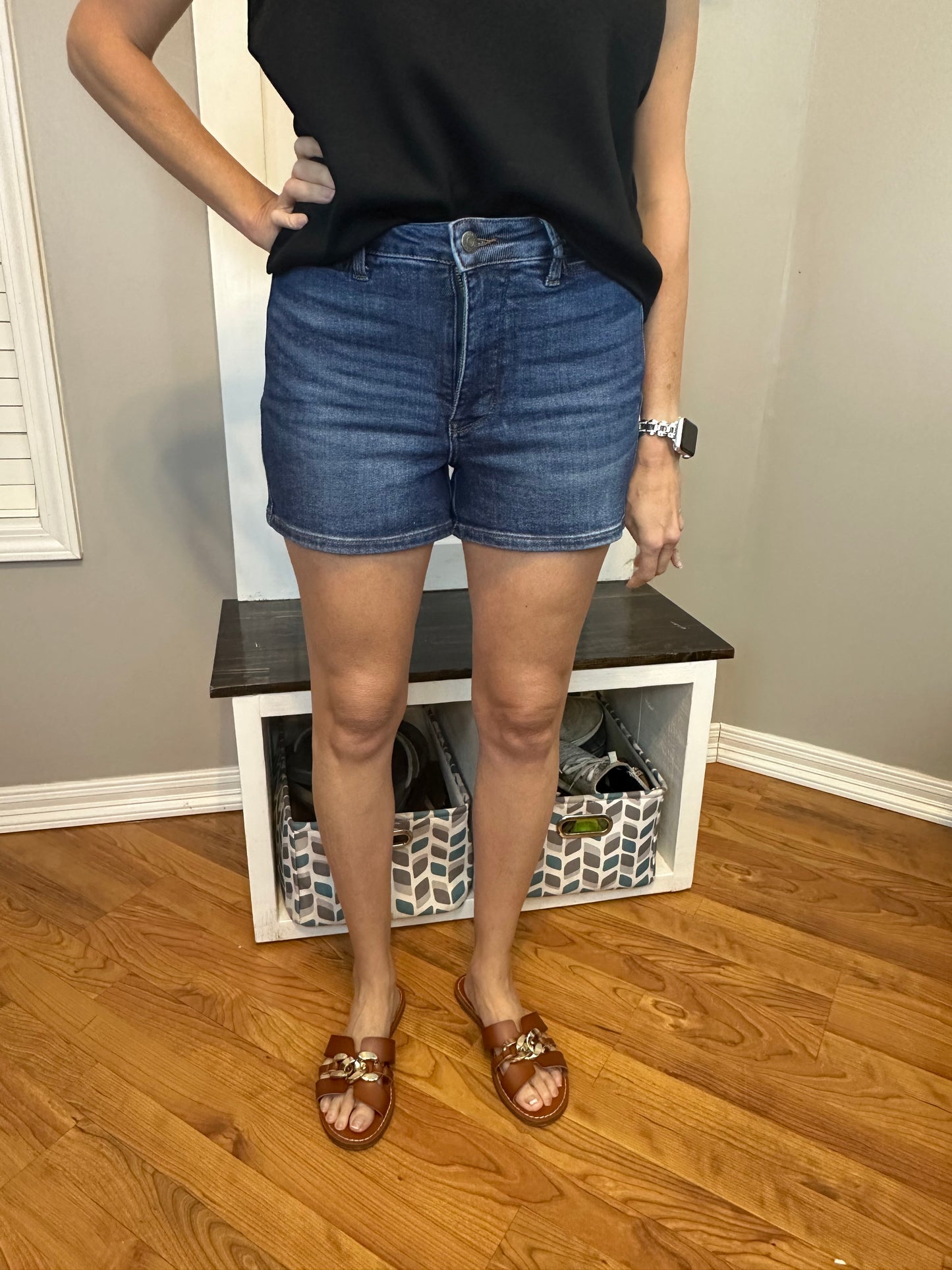 Judy Blue High Waist Tummy Control Slim Shorts