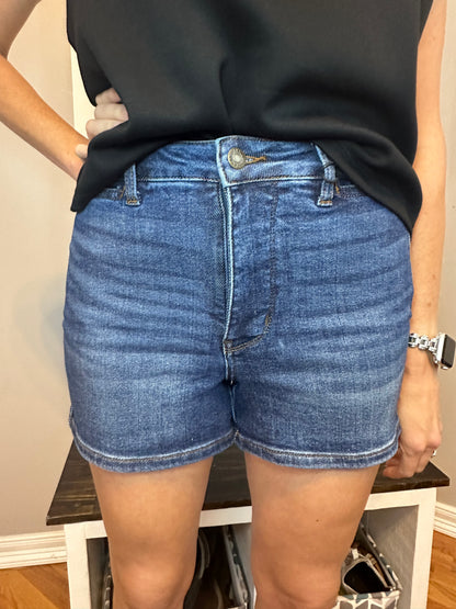 Judy Blue High Waist Tummy Control Slim Shorts