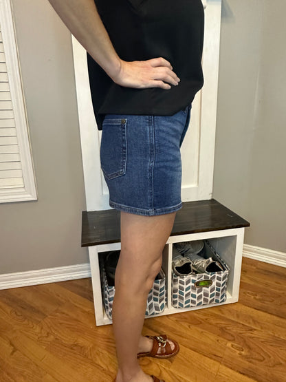Judy Blue High Waist Tummy Control Slim Shorts