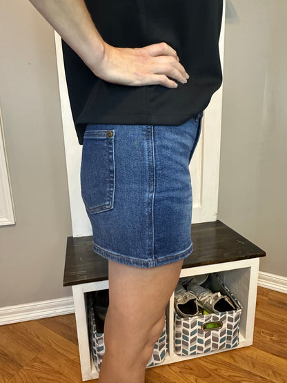Judy Blue High Waist Tummy Control Slim Shorts