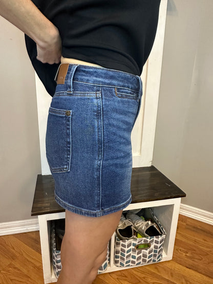 Judy Blue High Waist Tummy Control Slim Shorts