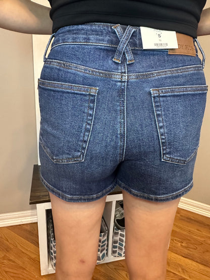 Judy Blue High Waist Tummy Control Slim Shorts