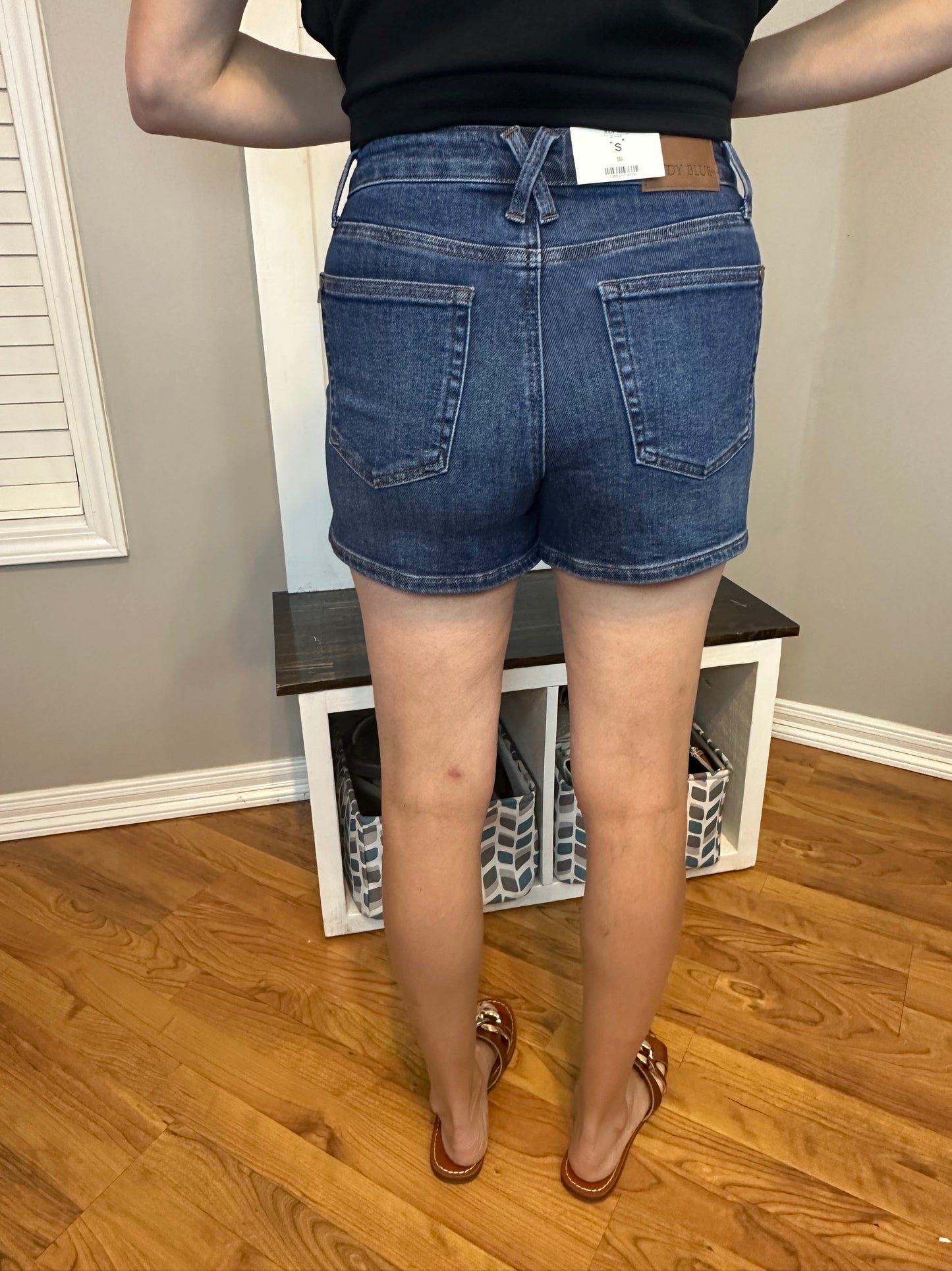 Judy Blue High Waist Tummy Control Slim Shorts