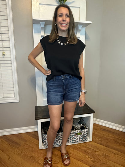 Judy Blue High Waist Tummy Control Slim Shorts