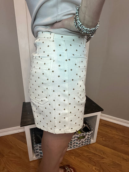 Polka Dot High-Waisted Shorts