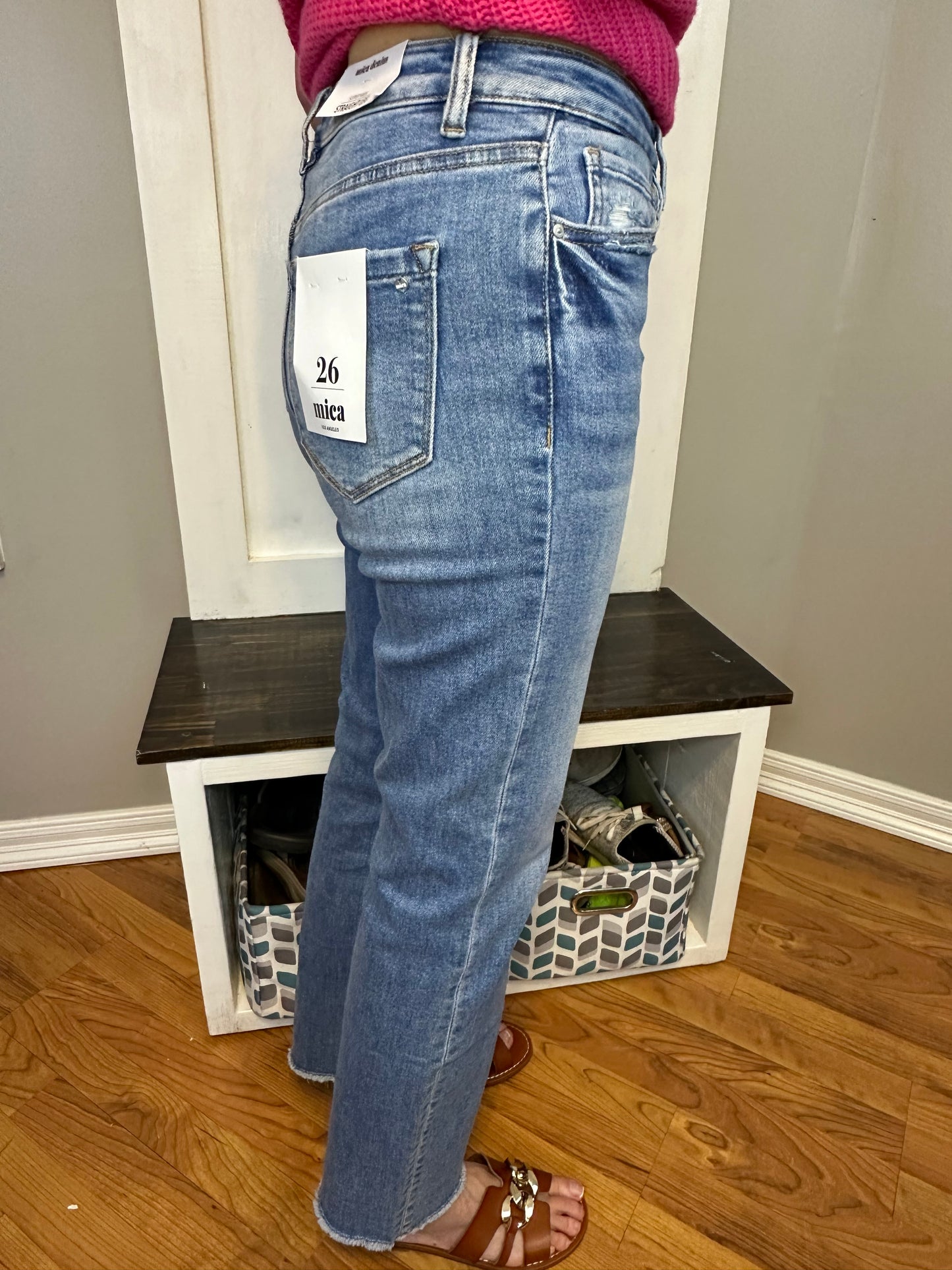 Mica high righ rise straight leg jeans